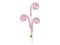 28'' Pink Shimmer Spiral Curly Spray - Glittery Floral Stem Decor-63601PK